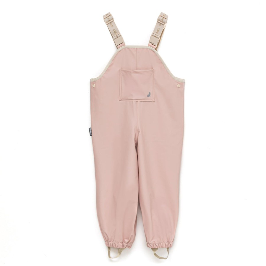 Child [2-14] Crywolf Rainwear | Crywolf Rain Overalls - Dusty Pink