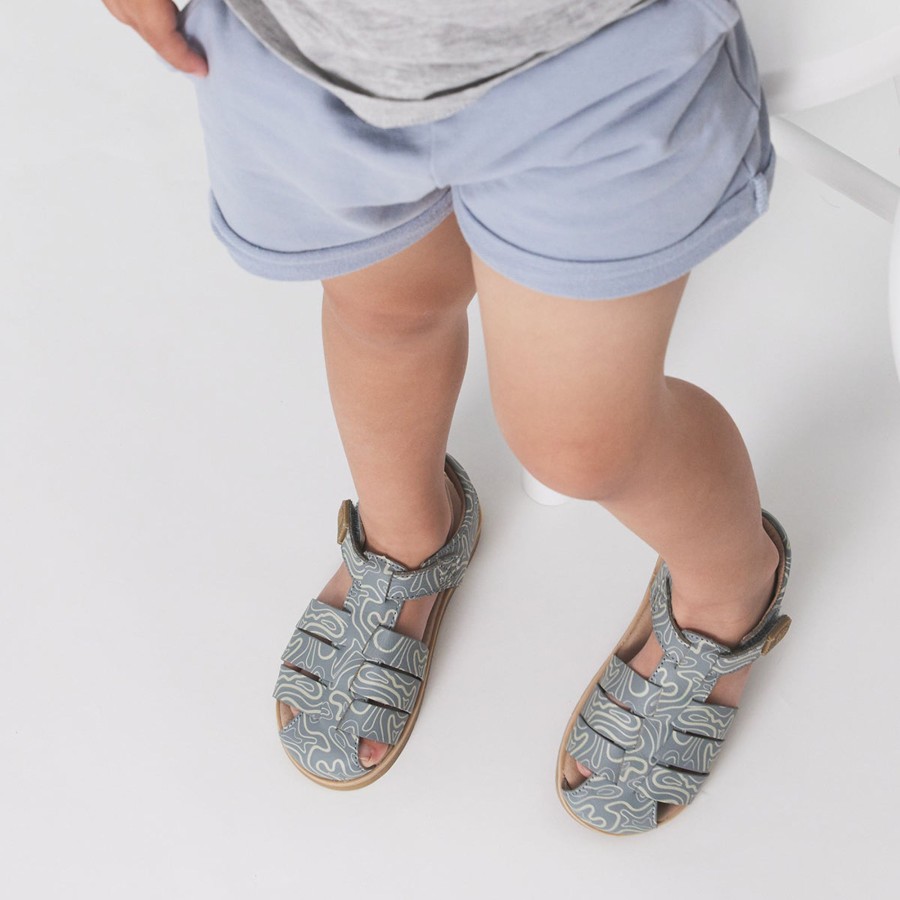 Child [2-14] Pretty Brave Footwear | Pretty Brave Rocco - Blue Ripple