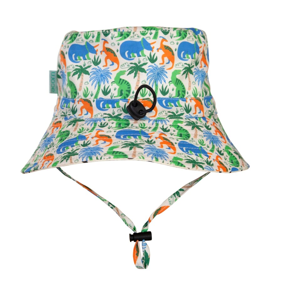 Baby [0-23M] Acorn Hats | Acorn Wide Brim Bucket Hat - Prehistoric