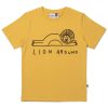 Child [2-14] Minti Tops | Minti Lion Around Tee - Dull Yellow