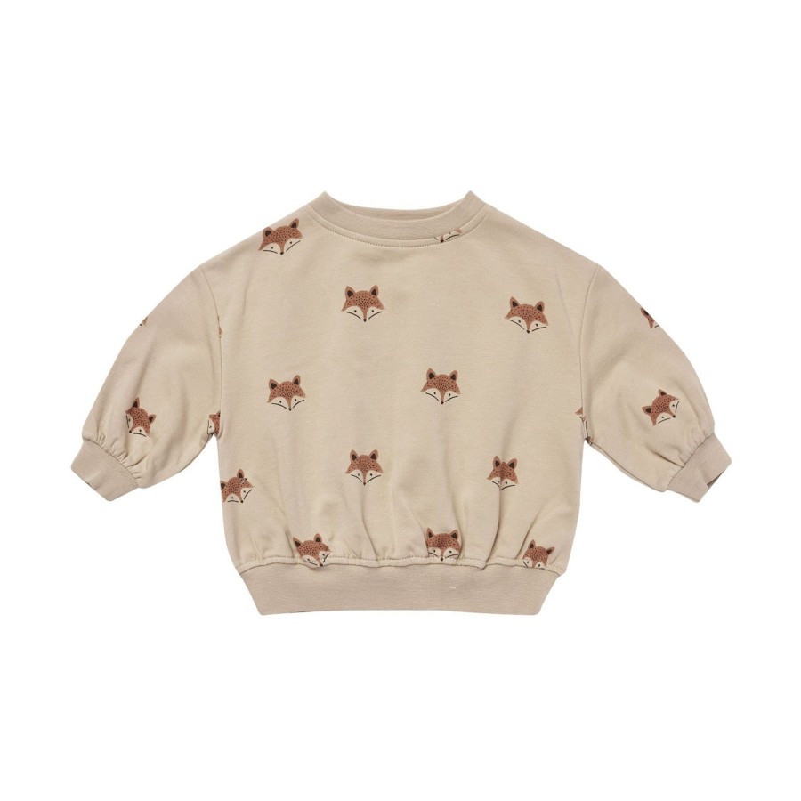 Baby [0-23M] Quincy Mae Jumpers | Quincy Mae Relaxed Fleece Sweatshirt - Foxes