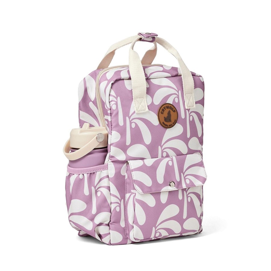 Child [2-14] Crywolf Bags + Mealtime | Crywolf Mini Backpack Lilac Palms