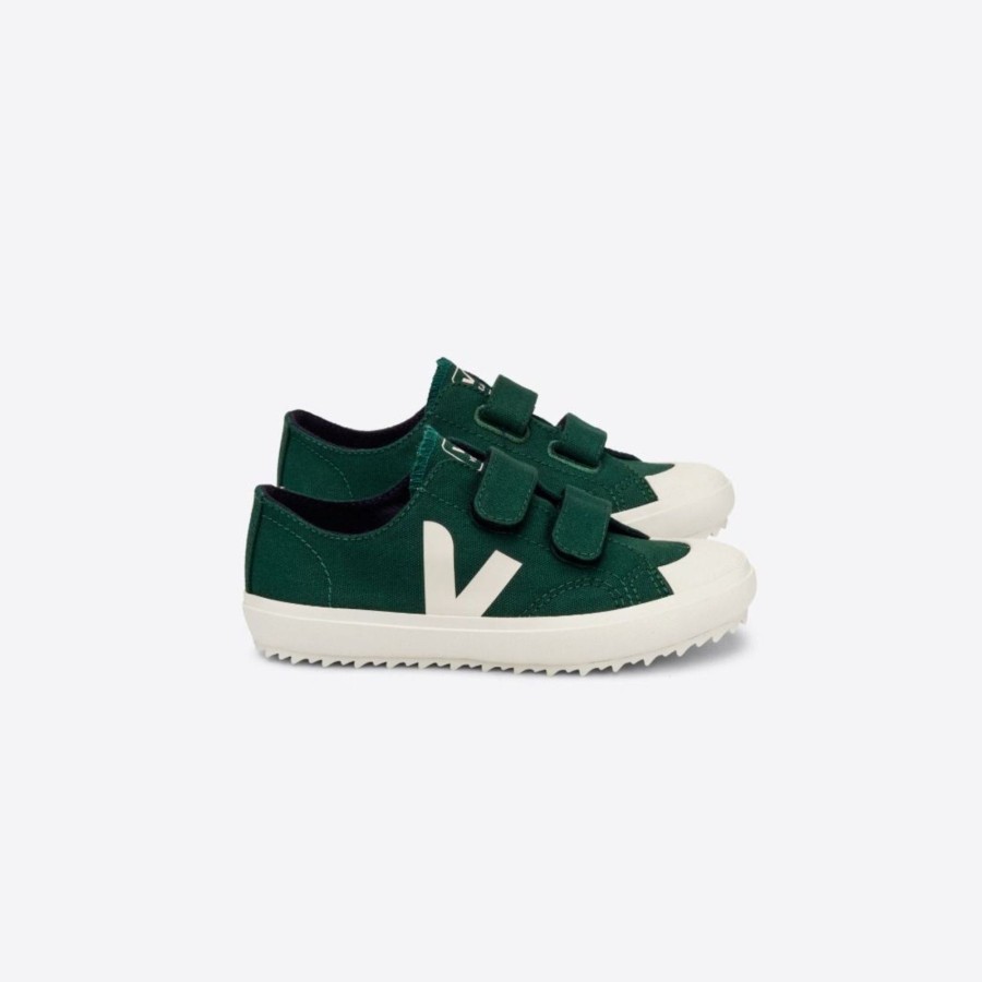 Child [2-14] Veja Footwear | Veja Ollie Velcro Canvas - Poker Pierre